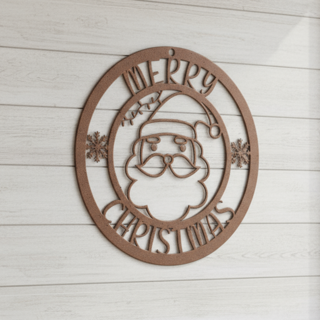 Santa_Merry_Christmas_Metal_Sign_Copper_Rustic_Kitchen_Mockup.png
