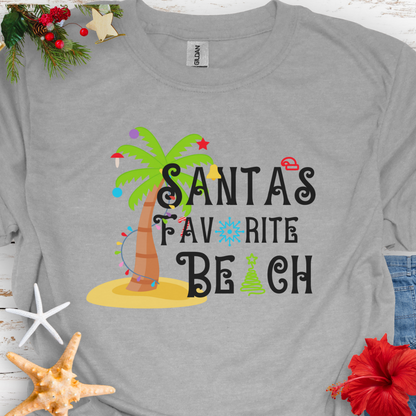 Santa's Favorite Beach T-Shirt