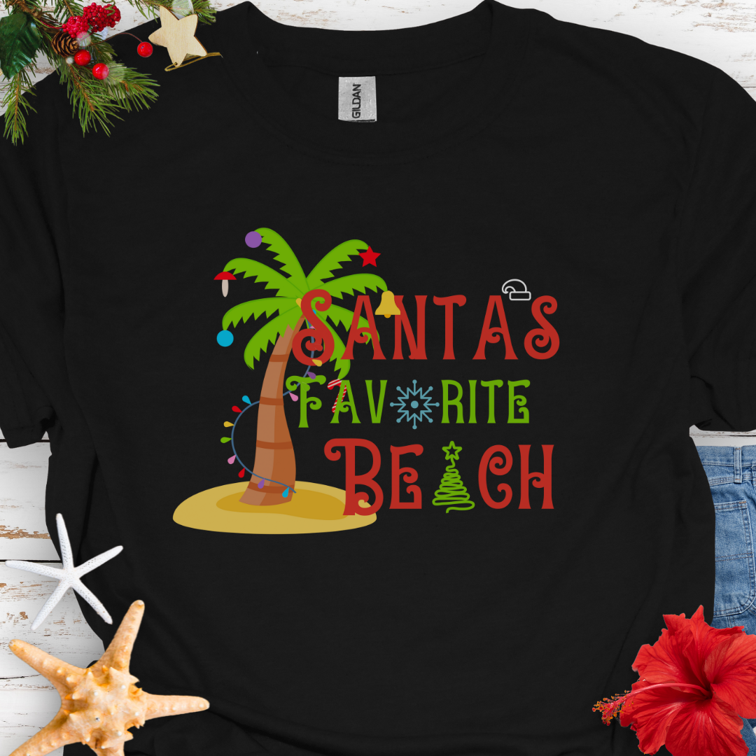 Santa's Favorite Beach T-Shirt