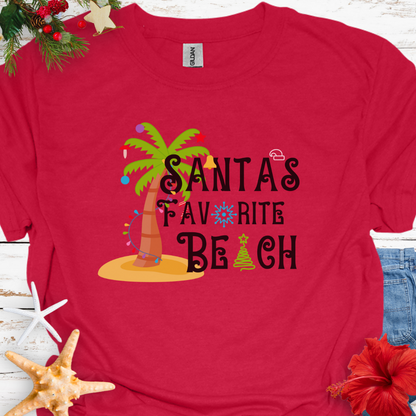 Santa's Favorite Beach T-Shirt