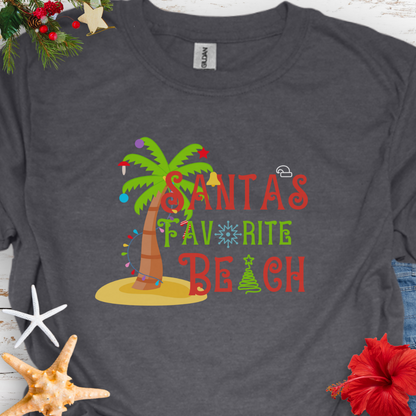 Santa's Favorite Beach T-Shirt