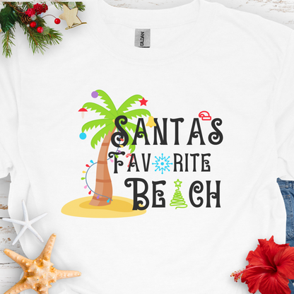 Santa's Favorite Beach T-Shirt