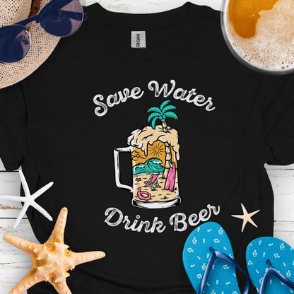 Save Water Drink Beer Beach Mug Shirt