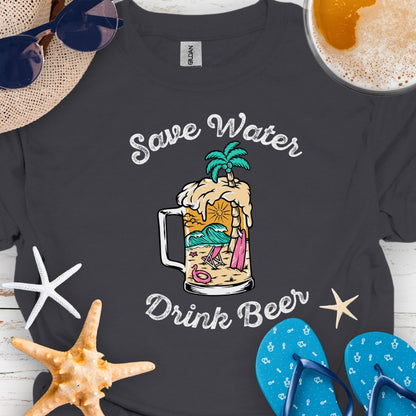 Save Water Drink Beer Beach Mug Shirt