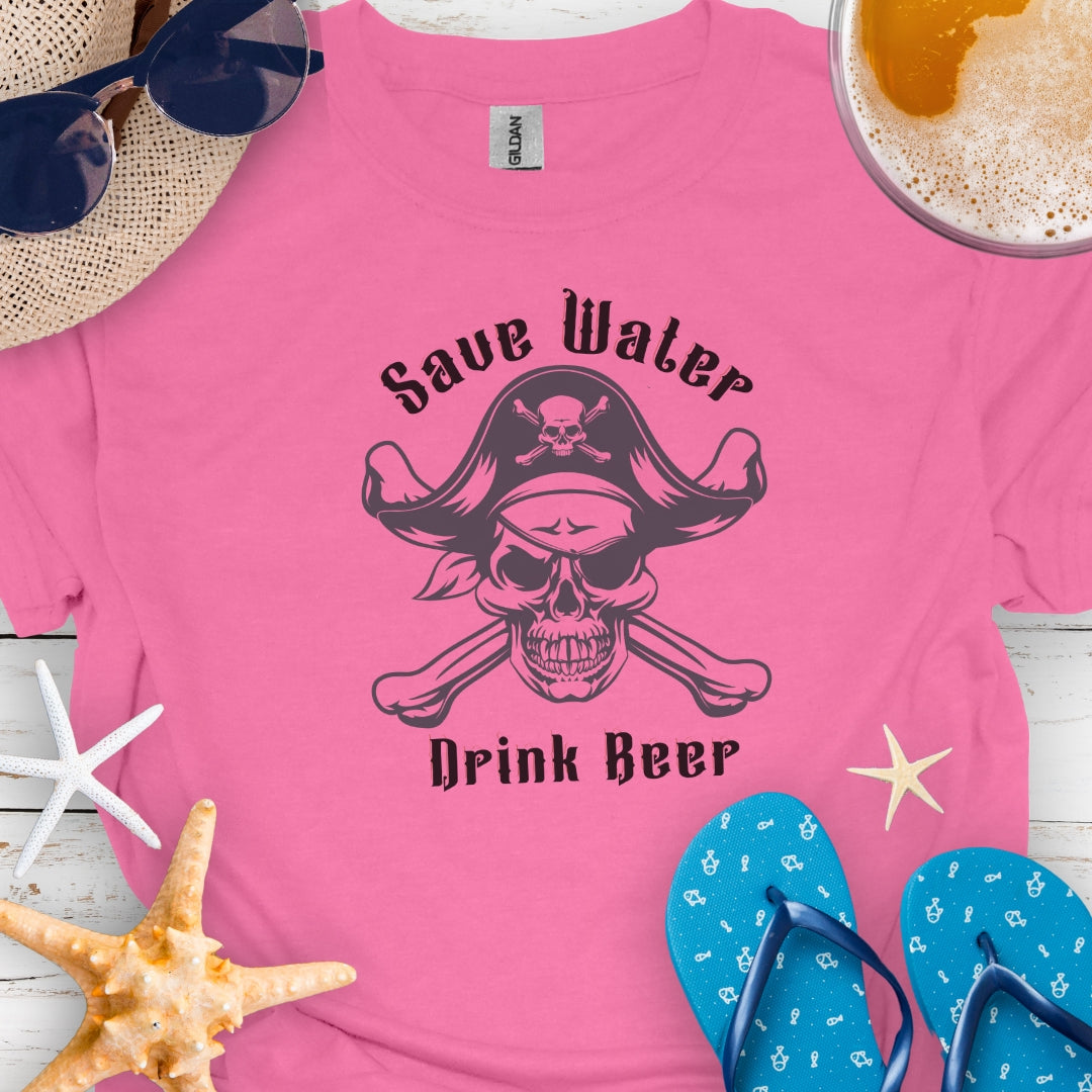 Save Water Drink Beer Pirate