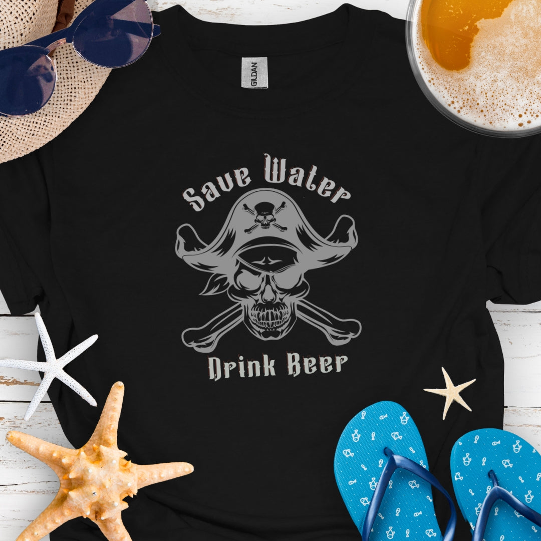 Save Water Drink Beer Pirate