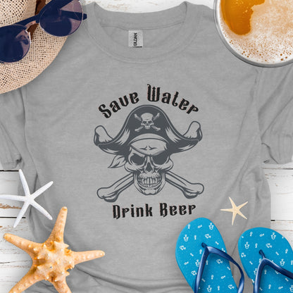 Save Water Drink Beer Pirate