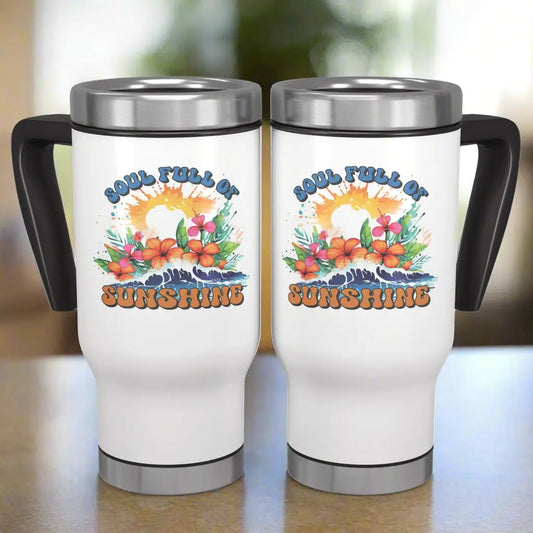 Soul Full of Sunshine Travel Mug  Tumbler Full Wrap  Everythings Beachy