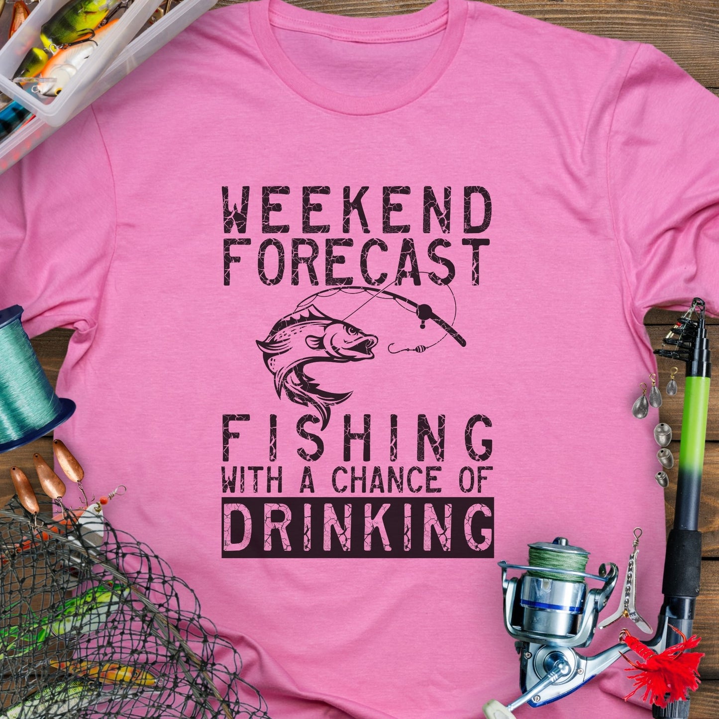 Weekend Forecast Fishing T-Shirt