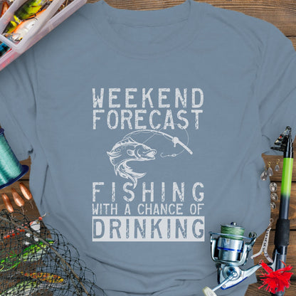 Weekend Forecast Fishing T-Shirt