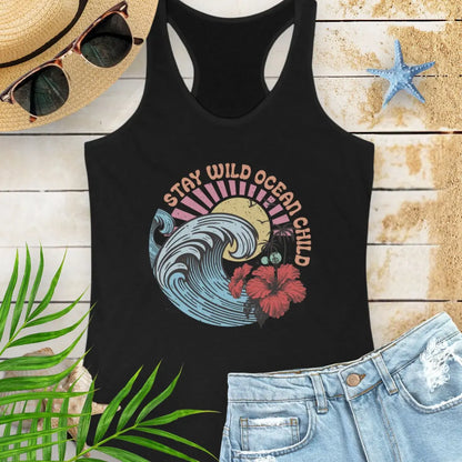 Wild Ocean Child Tank Top  Tank Top 2XL-Solid-Black Everythings Beachy