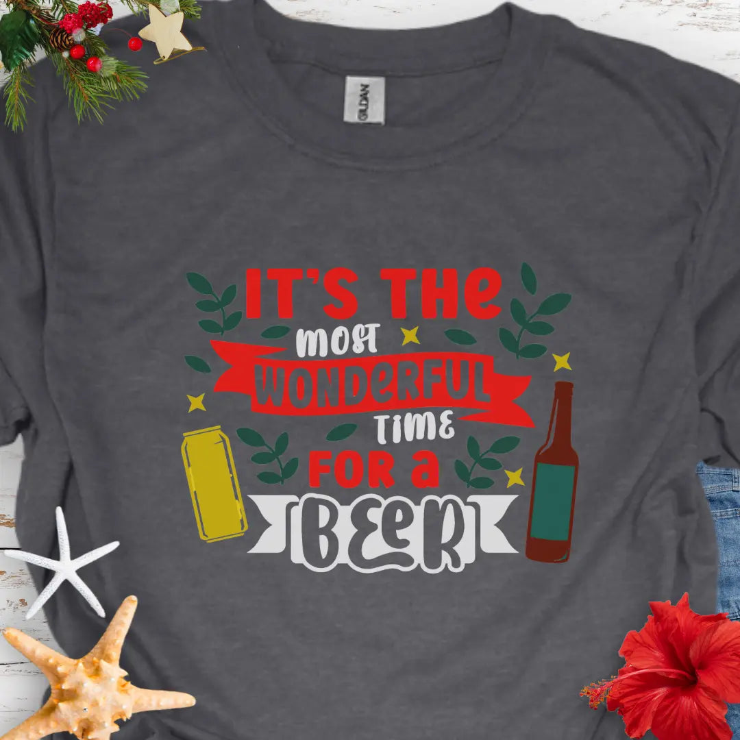 Wonderful Time for Beer T-Shirt  T-Shirt  Everythings Beachy