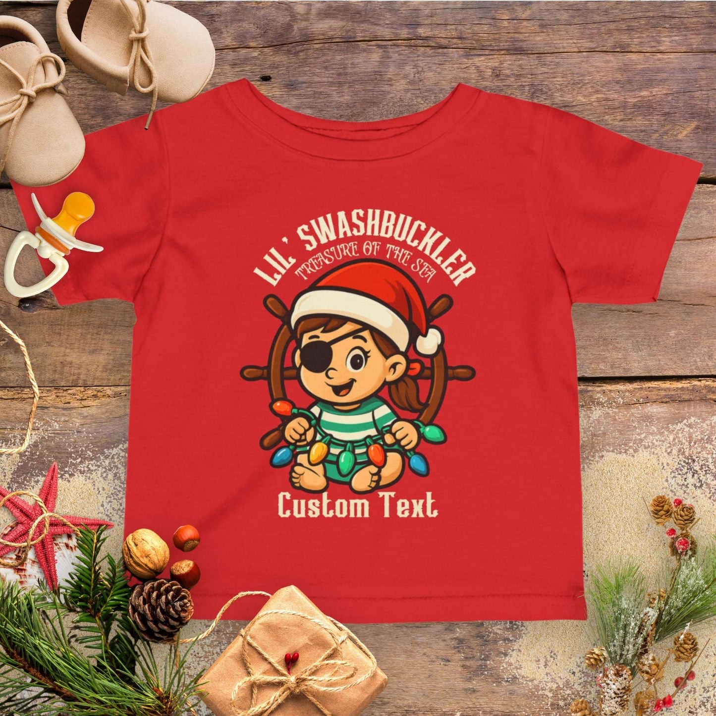 Swashbuckler Girl Infant T-Shirt | Personalized
