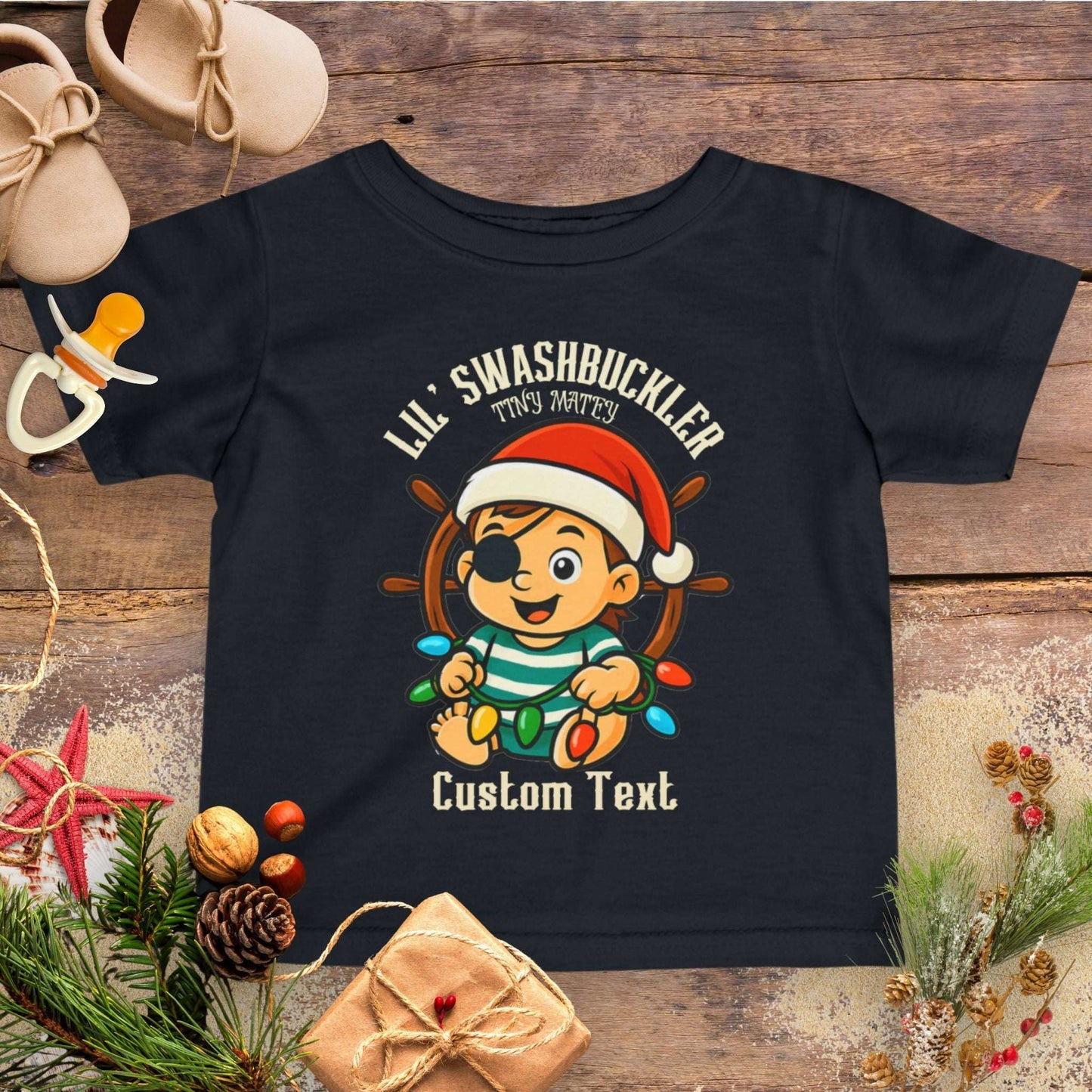 Lil' Swashbuckler Boy Infant T-Shirt | Personalized