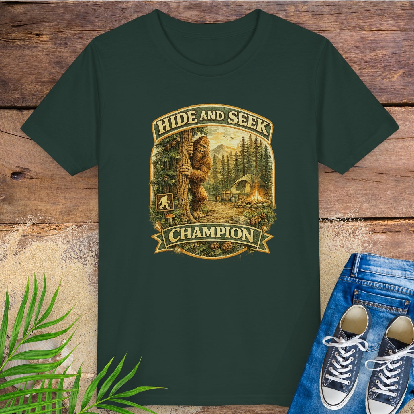 Hide and Seek Bigfoot Child T-Shirt