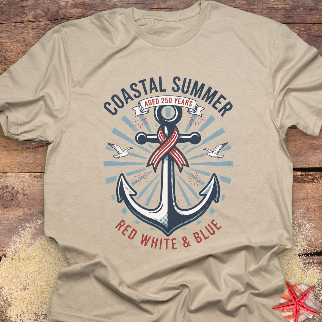Coastal Summer 250th Anniversary T-Shirt