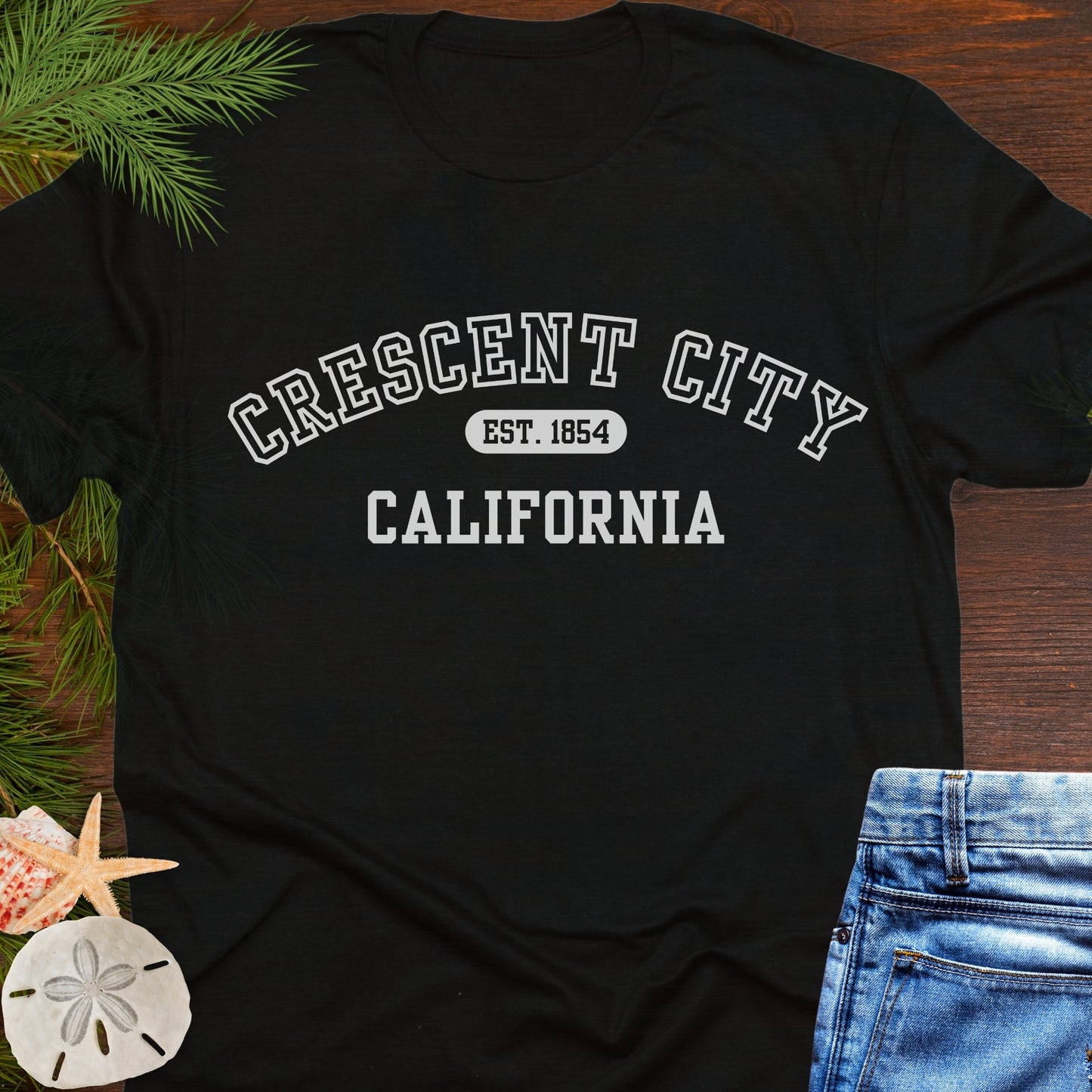 Crescent City California Varsity T-Shirt