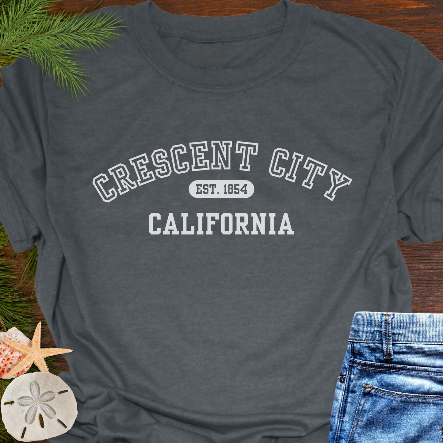 Crescent City California Varsity T-Shirt