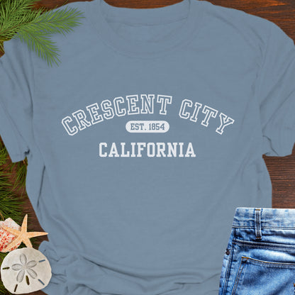 Crescent City California Varsity T-Shirt