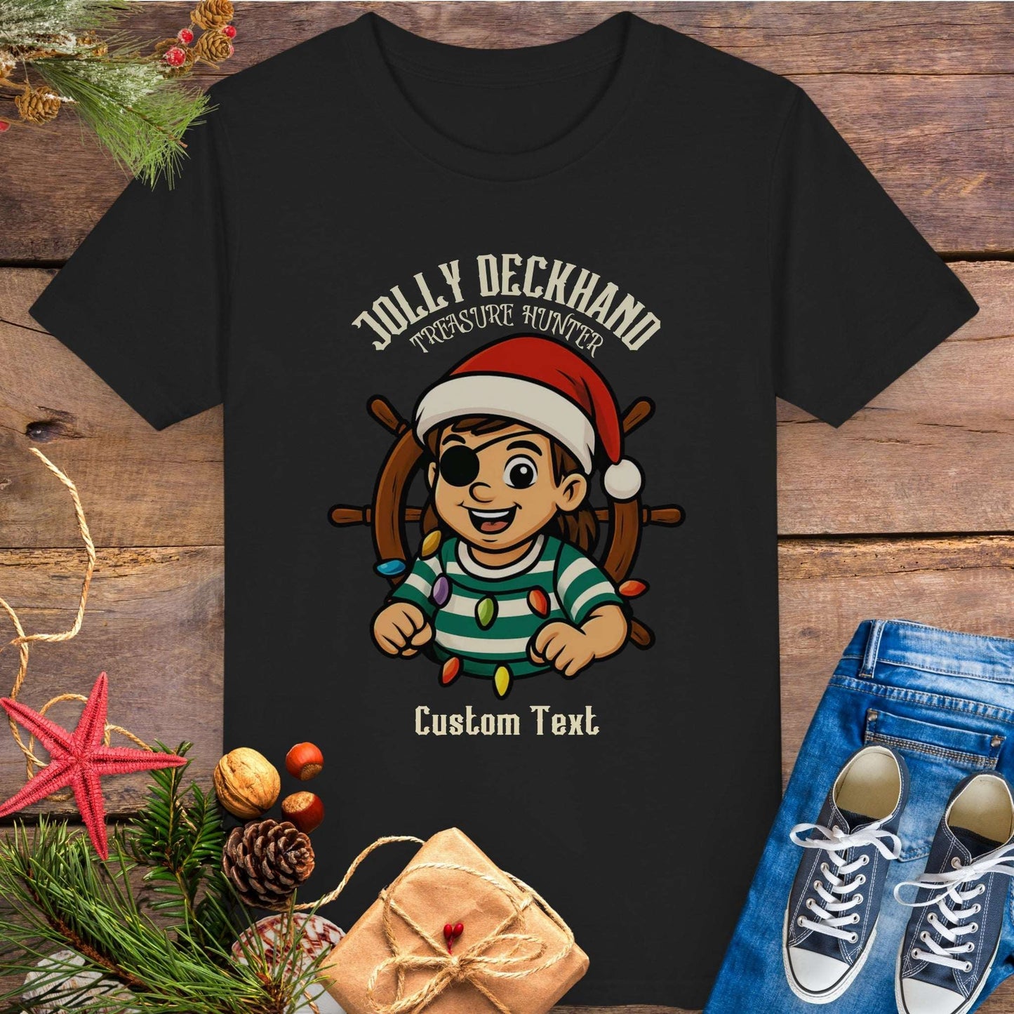 Jolly Deckhand Girl's T-shirt | Personalized