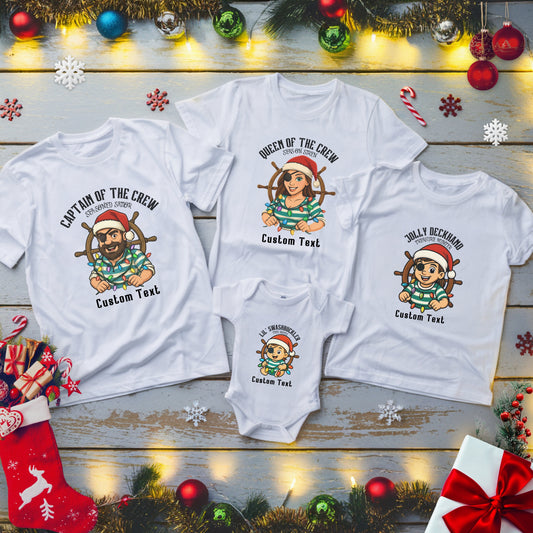 Family Pirate Christmas Shirts – Matching Holiday Pirate Crew Tees