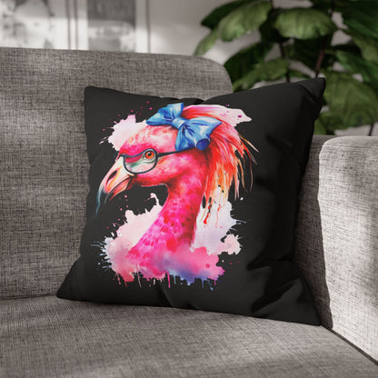 Glam Flamingo Pillow Cover