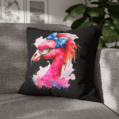 Glam Flamingo Pillow Cover