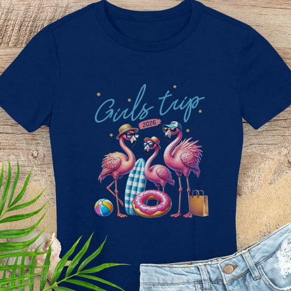 Flamingos Girl's Trip Women's Tee | Personalized