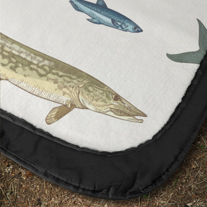 Gone Fishing Stay Reel Outdoor Blanket