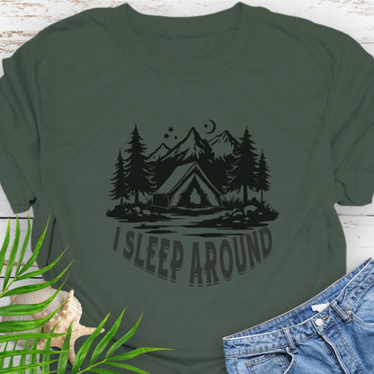 I Sleep Around T-Shirt  T-Shirt  Everythings Beachy