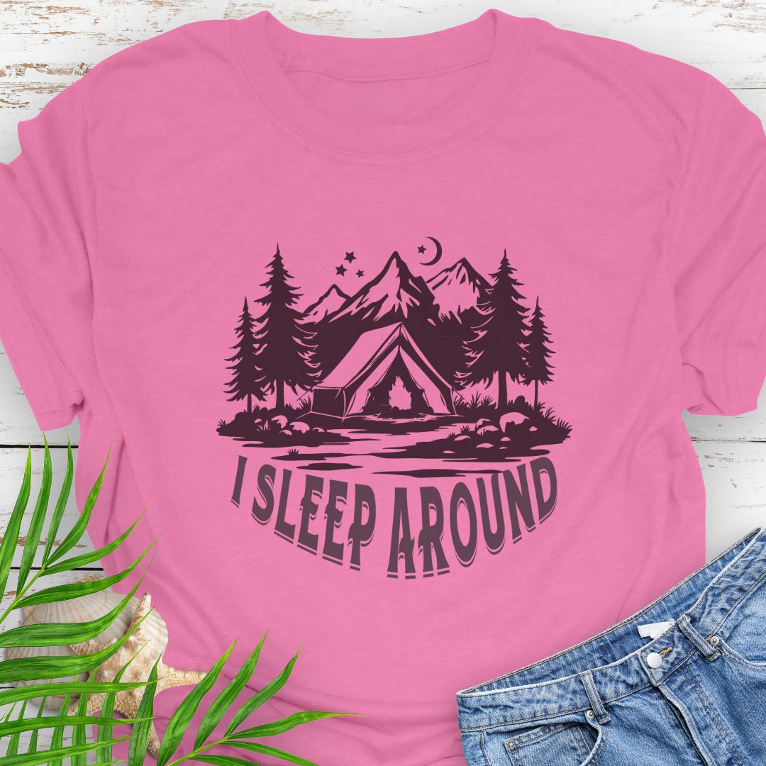 I Sleep Around T-Shirt  T-Shirt  Everythings Beachy