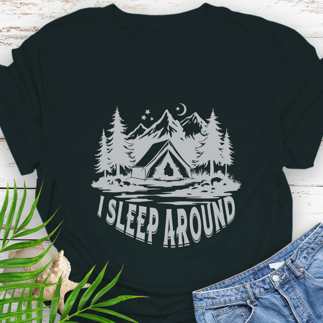 I Sleep Around T-Shirt  T-Shirt  Everythings Beachy