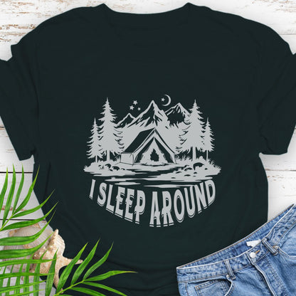 I Sleep Around T-Shirt  T-Shirt  Everythings Beachy
