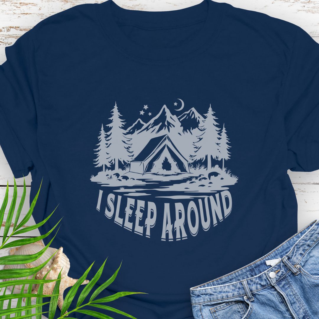 I Sleep Around T-Shirt  T-Shirt  Everythings Beachy