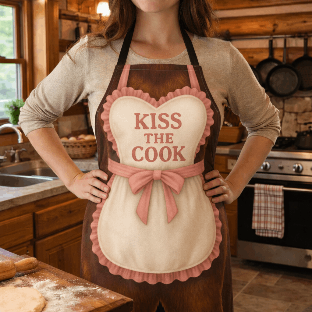 Kiss the Cook Bigfoot Apron