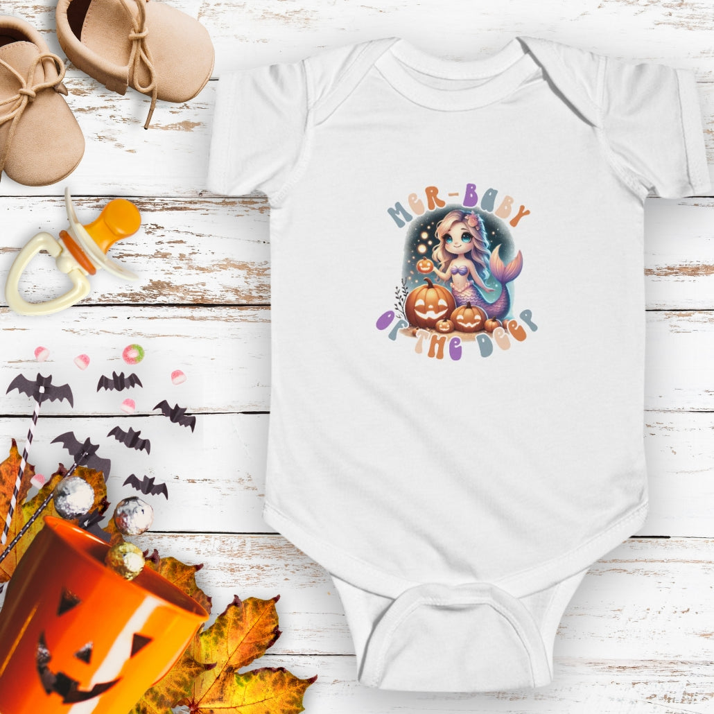 Mer-Baby of the Deep Halloween Outfit – Toddler Tee & Baby Bodysuit