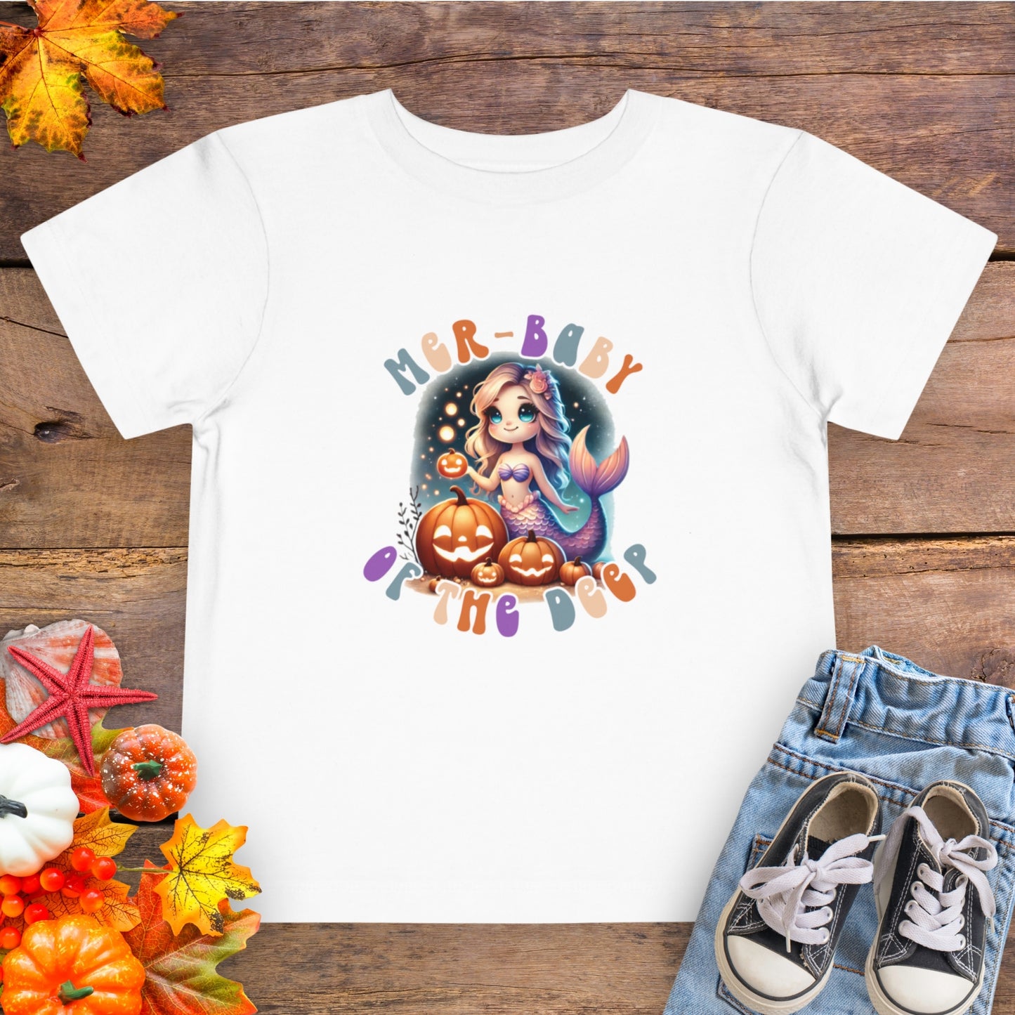 Mer-Baby of the Deep Halloween Outfit – Toddler Tee & Baby Bodysuit