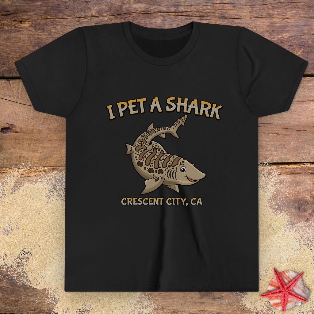 I Pet a Shark Youth T-Shirt | Crescent City CA