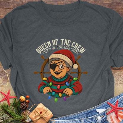 Queen of Crew Grandma Christmas T-Shirt